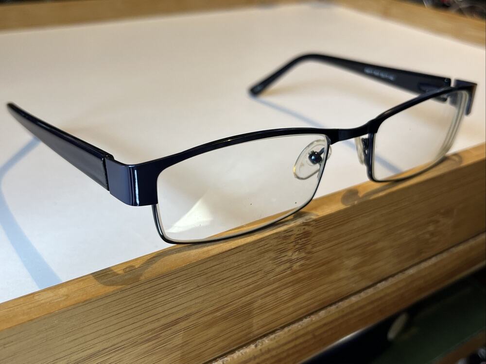 OPTIKA Eyewear OM-117 NVY Eyeglasses Blue Unisex Glasses 53-17-140 Frames Only